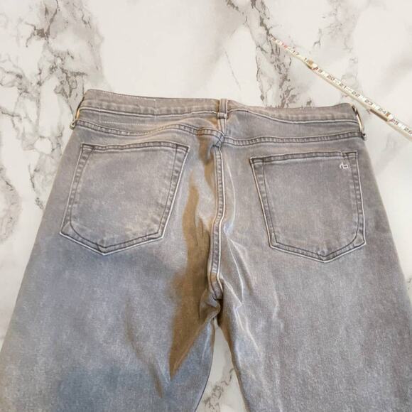 Rag & Bone Gray Fit 1 Extra Slim Cotton Poly Stretch Skinny Jeans Size 34 - Picture 10 of 12